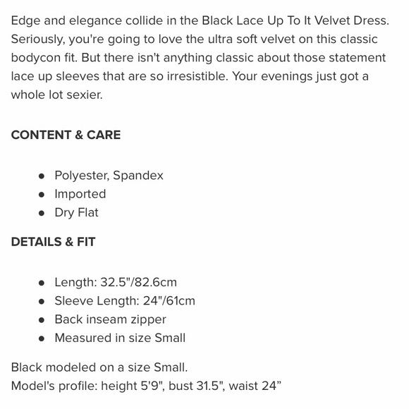 Tobi Black Velvet Lace Up Dress NWT - Picture 8 of 8